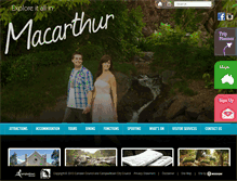 Tablet Screenshot of macarthur.com.au